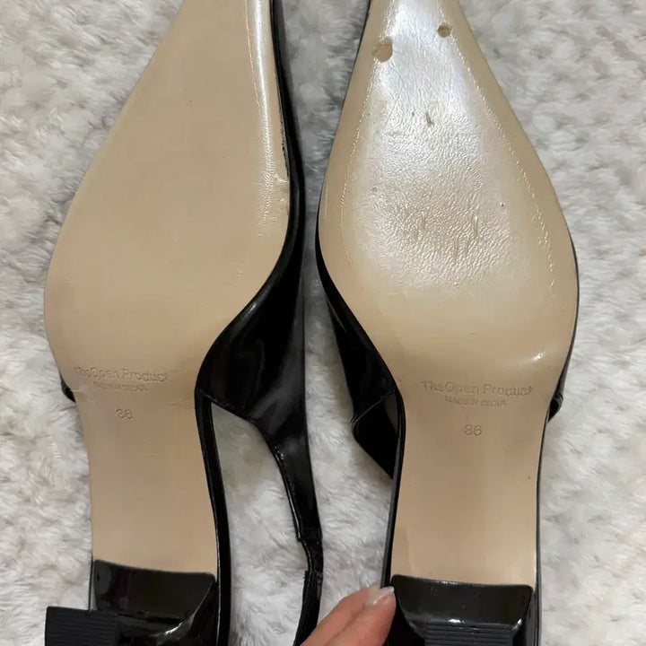 [BUNJANG] TheOpen Product Symbol Logo Heel Black 230mm Heels / TheOpen Product 심볼로고 힐 블랙 230(open yy)