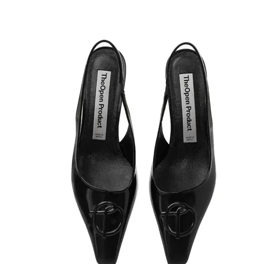 [BUNJANG] TheOpen Product Symbol Logo Heel Black 230mm Heels / TheOpen Product 심볼로고 힐 블랙 230(open yy)