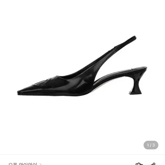[BUNJANG] TheOpen Product Symbol Logo Heel Black 230mm Heels / TheOpen Product 심볼로고 힐 블랙 230(open yy)