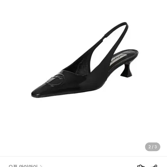 [BUNJANG] TheOpen Product Symbol Logo Heel Black 230mm Heels / TheOpen Product 심볼로고 힐 블랙 230(open yy)