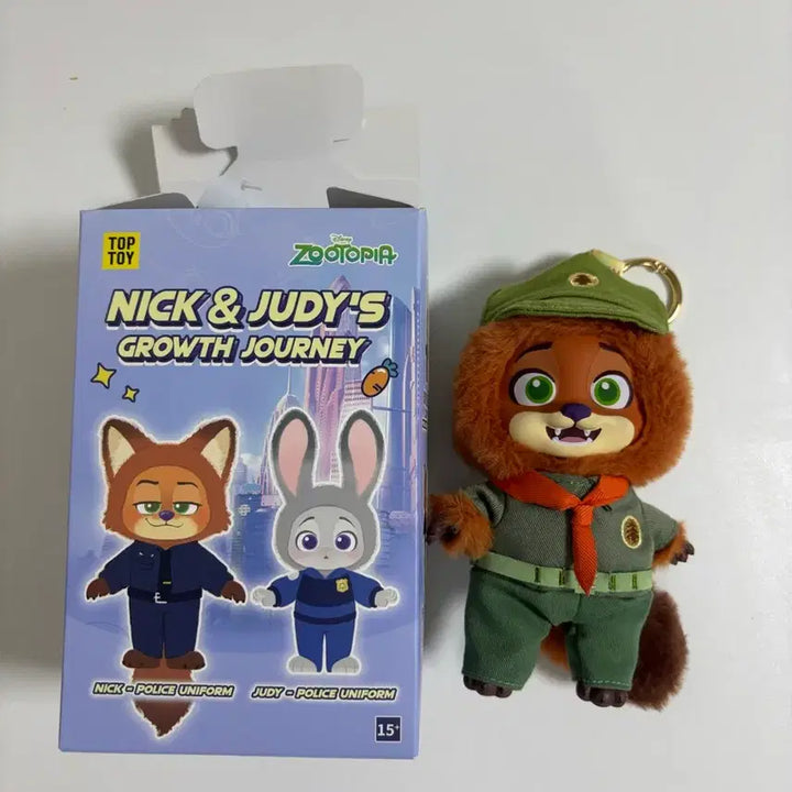 [BUNJANG] TopToy Zootopia Nick Wilde Scout Plush Keyring / 탑토이 주토피아 닉 스카우트 봉제인형 키링