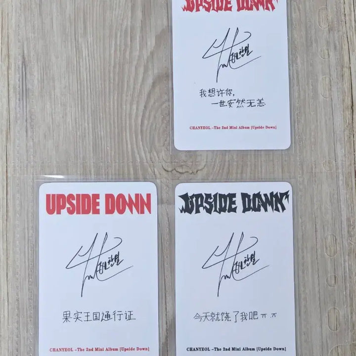 [BUNJANG] EXO Chanyeol Solo Upside Down Photocard / 엑소 찬열 chanyeol 솔로 중국 한정upside down 포카