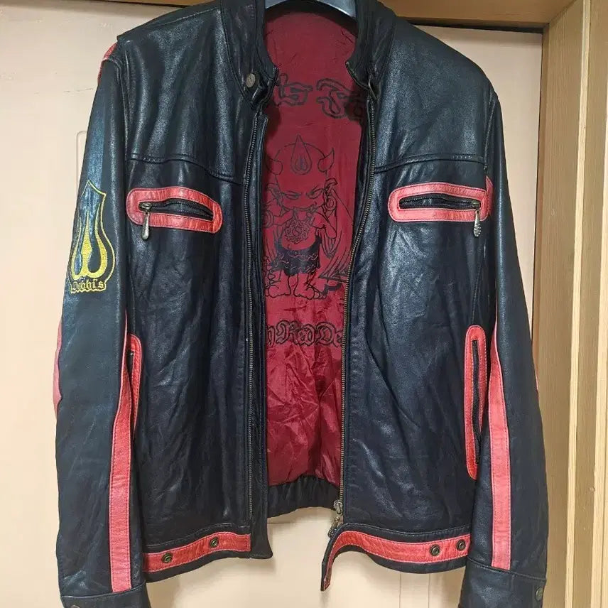[BUNJANG] Dobis Family Rider Leather Jacket / 도비스패밀린 라이더 가죽자켓