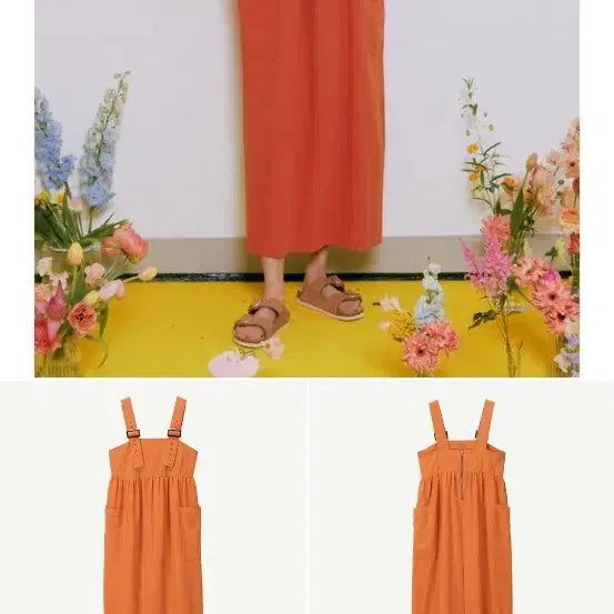 [BUNJANG] Voca Vaca Olive Overall Dress M / 보카바카 오버롤 원피스 M