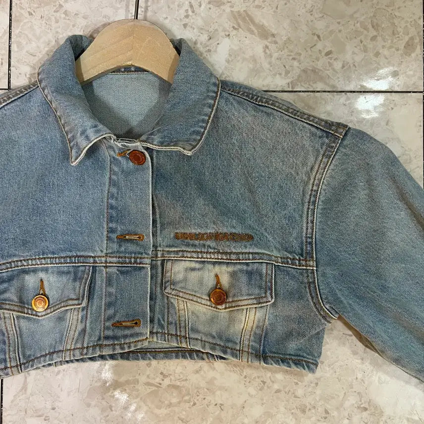 [BUNJANG] BADBLOOD Cropped Denim Jacket / BADBLOOD 크롭 데님 청자켓