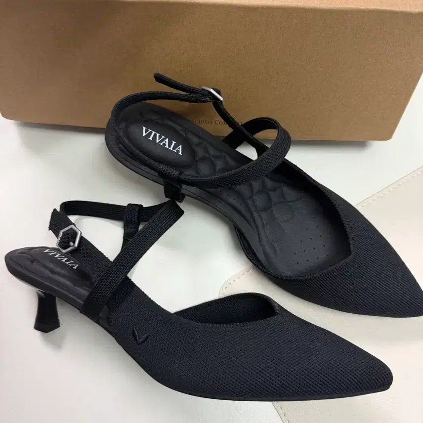 [BUNJANG] VIVAIA SYLVAN Black Heels / VIVAIA 비바이아 SYLVAN 블랙 힐