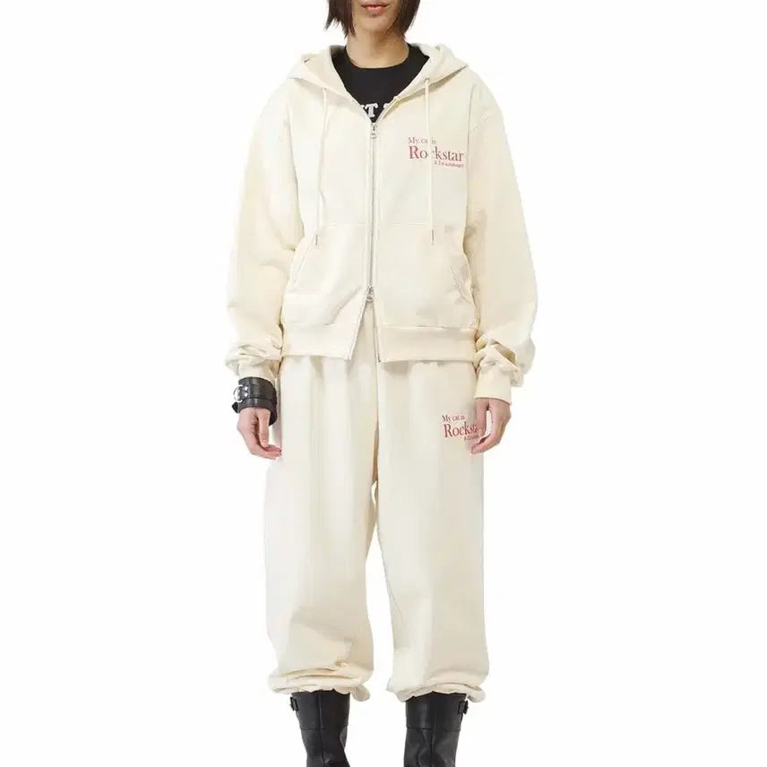 [BUNJANG] Joegush Smile Rockstar Hoodie Zip-Up / 조거쉬 joegush 스마일 락스타 후드 집업