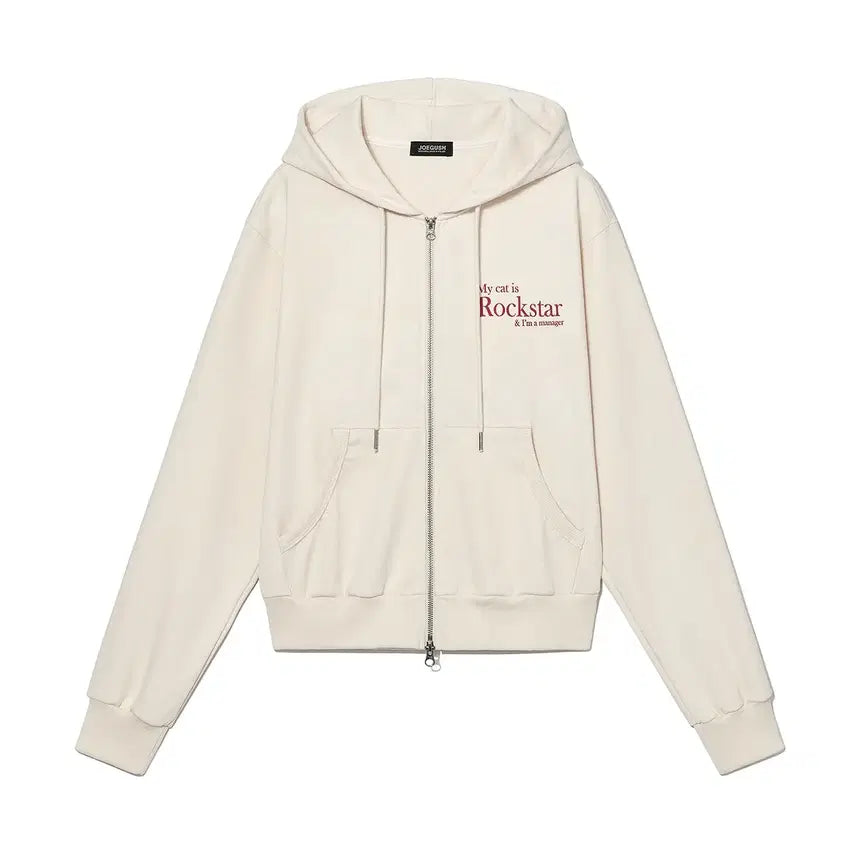 [BUNJANG] Joegush Smile Rockstar Hoodie Zip-Up / 조거쉬 joegush 스마일 락스타 후드 집업