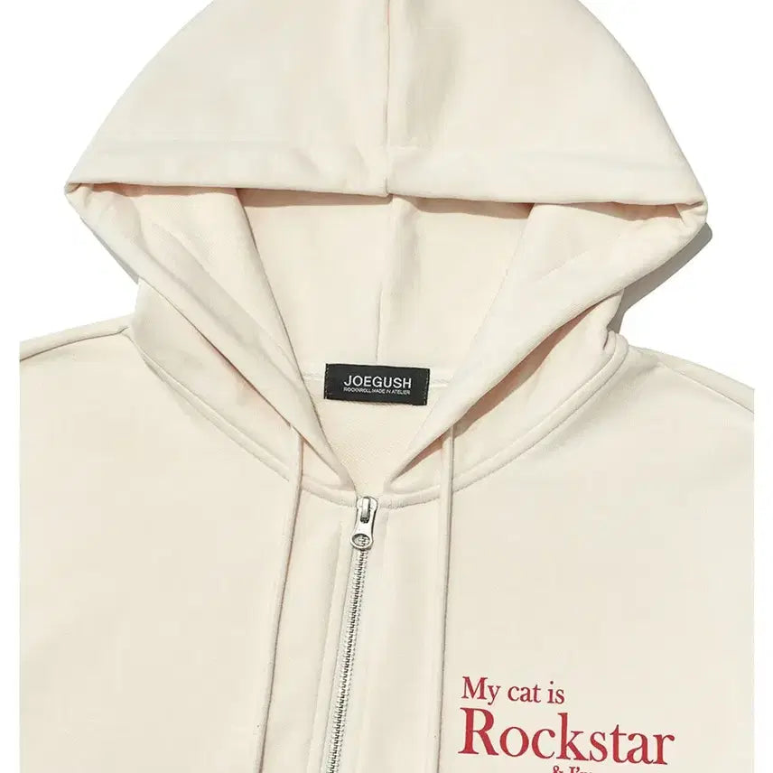 [BUNJANG] Joegush Smile Rockstar Hoodie Zip-Up / 조거쉬 joegush 스마일 락스타 후드 집업