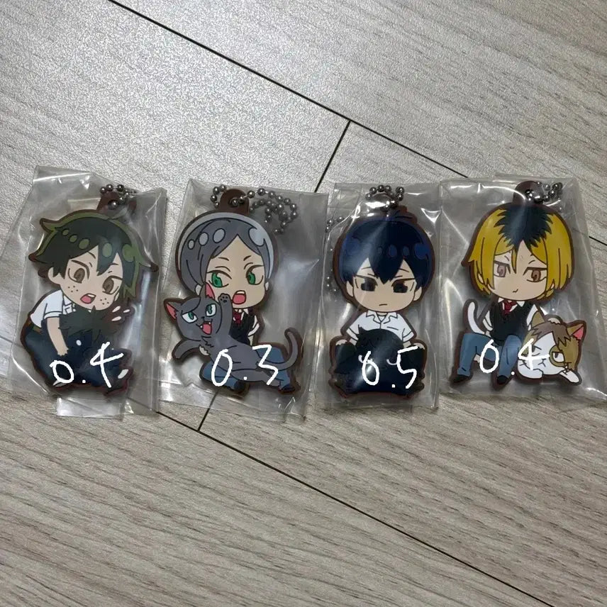 [BUNJANG] Haikyu!! Rubber Strap Collection Bundle / 하이큐 러버스트랩
