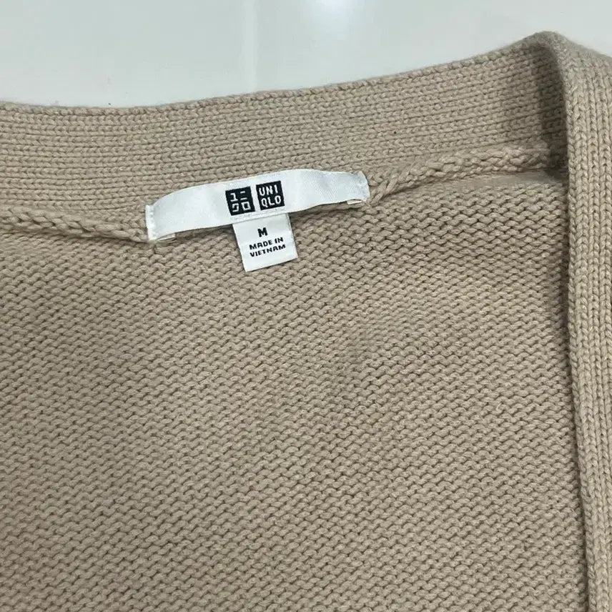 [BUNJANG] Uniqlo Beige Vintage Cardigan / 빈티지 유니클로 베이지 가디건