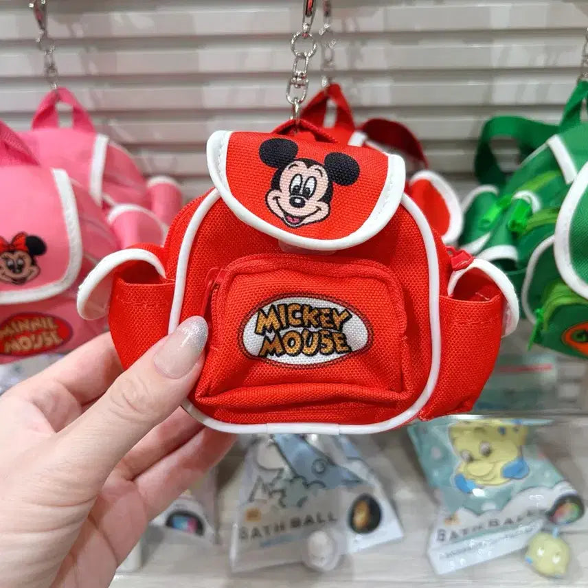 [BUNJANG] Disney Mickey Mouse Backpack Keyring / 일본수입 디즈니미키마우스백팩키링 미니어처미니마우스배낭 도널드덕 구피가방