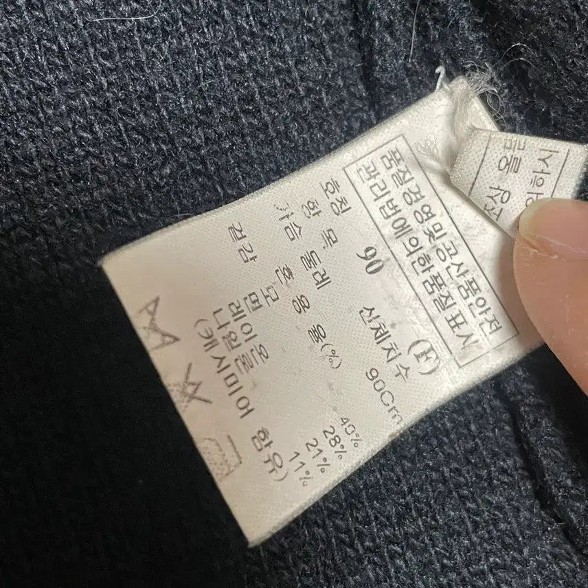 [BUNJANG] System Asymmetric Button Wool Cardigan / 한섬 시스템 비대칭사선버튼울가디건 무채색아카이브요지꼼데캐피탈st 유니섹스