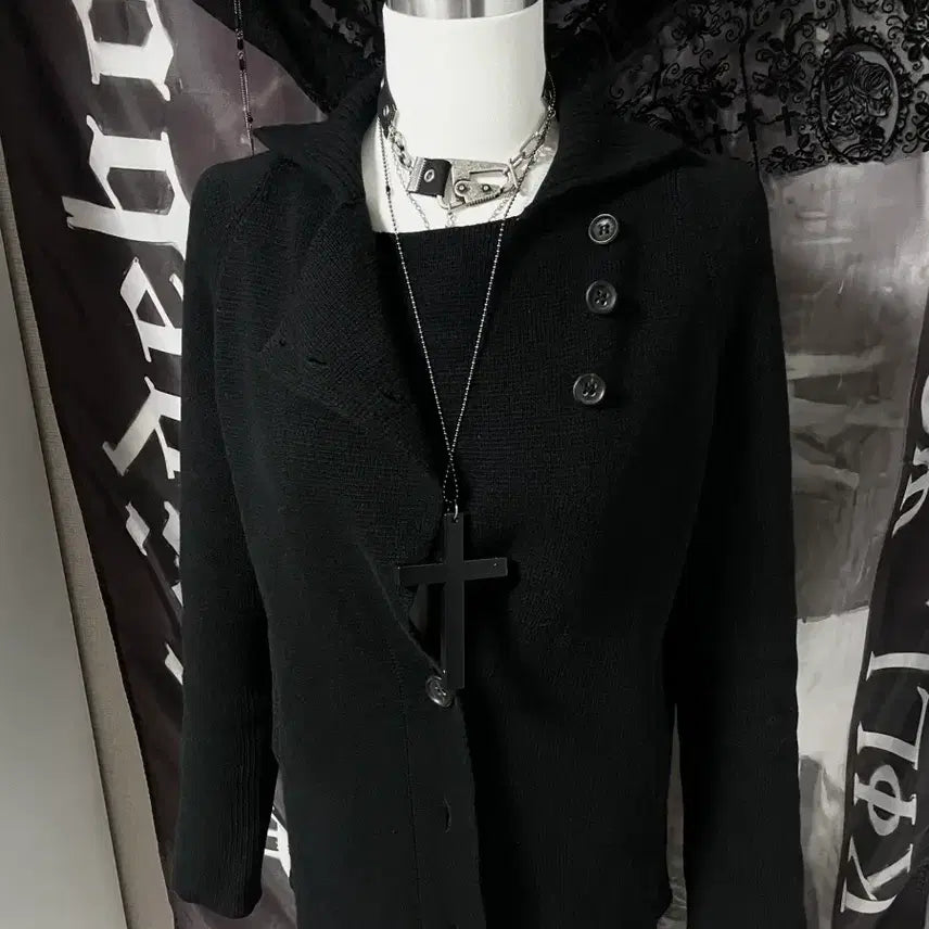 [BUNJANG] System Asymmetric Button Wool Cardigan / 한섬 시스템 비대칭사선버튼울가디건 무채색아카이브요지꼼데캐피탈st 유니섹스