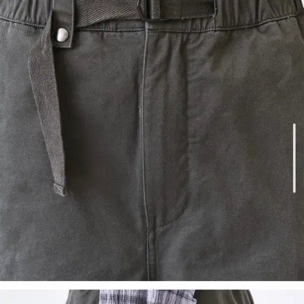 [BUNJANG] Years Ago Cotton Drill Jumbo Cargo Pants Charcoal / 이얼즈어고 코튼 드릴 점보 카고팬츠 차콜 새제품
