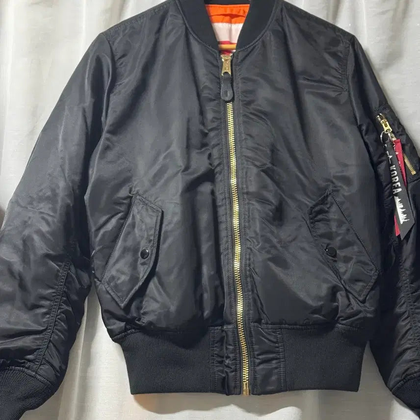 [BUNJANG] Alpha Industries M-1 Bomber Jacket / 알파인더스트리 블랙 m-1 S