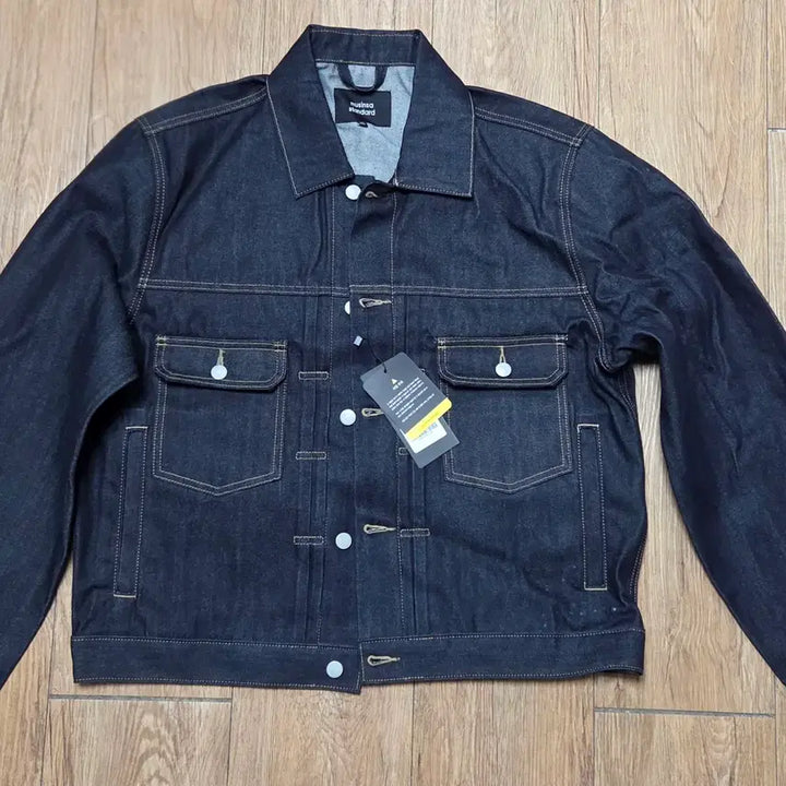 [BUNJANG] Musinsa Standard Selvedge Denim Trucker Jacket 2 [Deep Indigo] XL / 무신사스탠다드 셀비지 데님 트러커 재킷 2 [딥 인디고] XL사이즈
