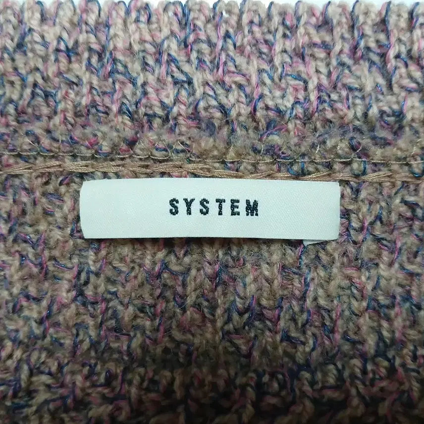 [BUNJANG] System Deer Embroidery Round Knit Sweater / [정품] 한섬 시스템 긴팔 라운드 니트 90 (프리사이즈) 사이즈