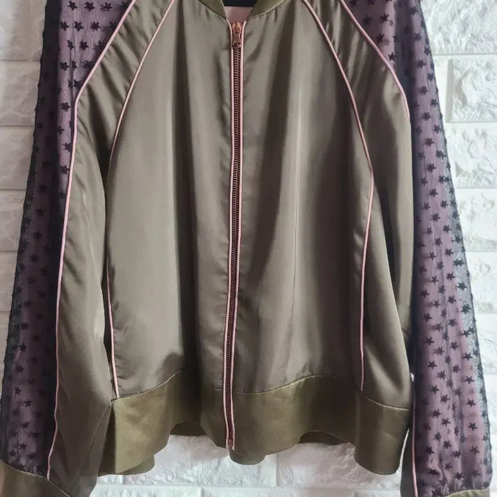 [BUNJANG] Lucky Chouette Star Pattern See-Through Women's Jacket / 럭키슈에뜨 별무늬 시스루 여성 자켓 FREE