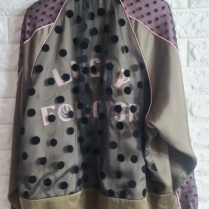 [BUNJANG] Lucky Chouette Star Pattern See-Through Women's Jacket / 럭키슈에뜨 별무늬 시스루 여성 자켓 FREE
