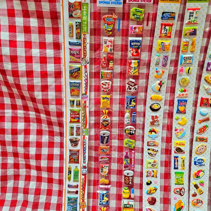 [BUNJANG] Vintage Stationery Stickers Bundle Set / 고전문구 먹지마 스티커 일괄 세트