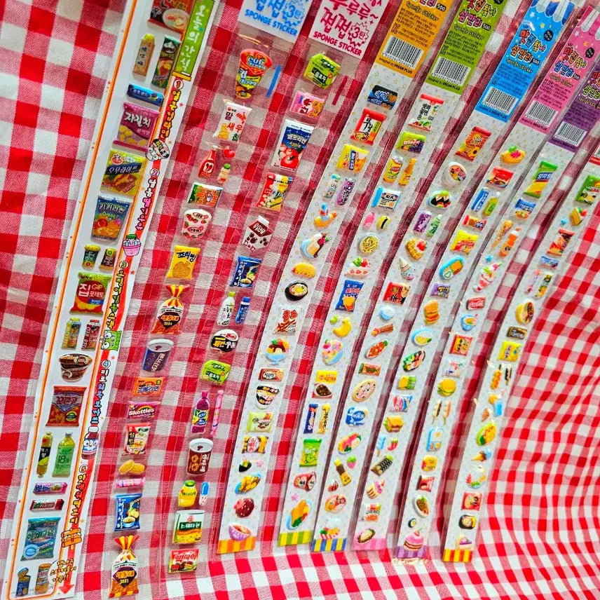 [BUNJANG] Vintage Stationery Stickers Bundle Set / 고전문구 먹지마 스티커 일괄 세트