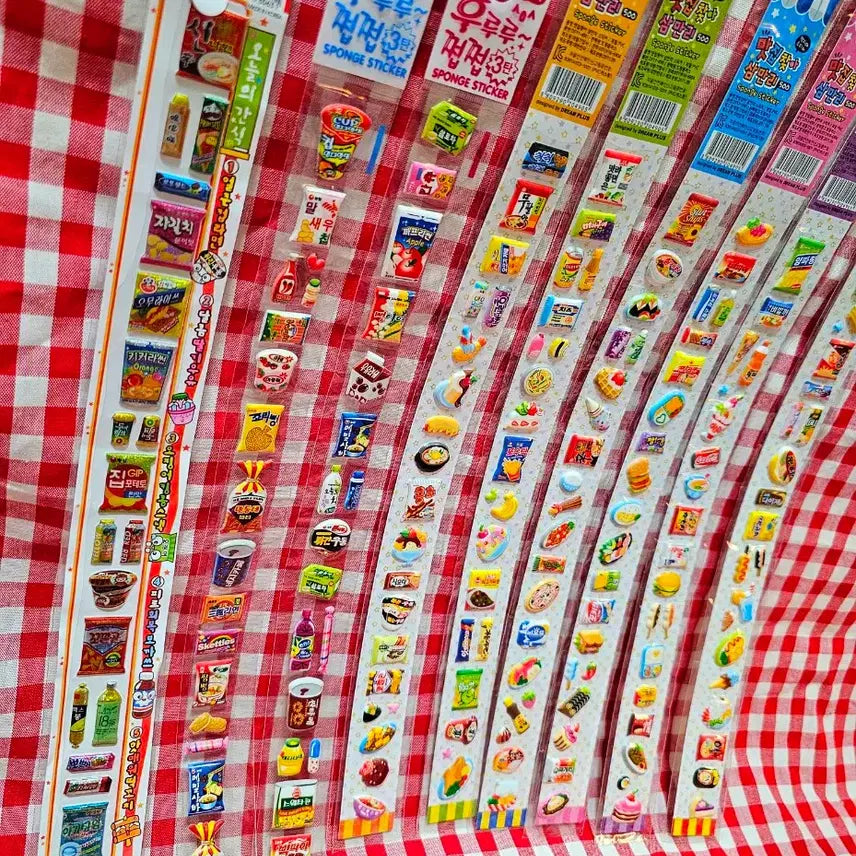 [BUNJANG] Vintage Stationery Stickers Bundle Set / 고전문구 먹지마 스티커 일괄 세트