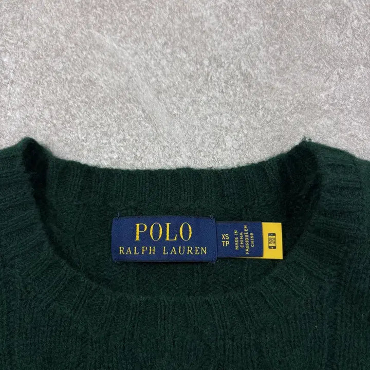 [SOLD OUT] 폴로 랄프로렌 울 캐시미어 그린 케이블 니트