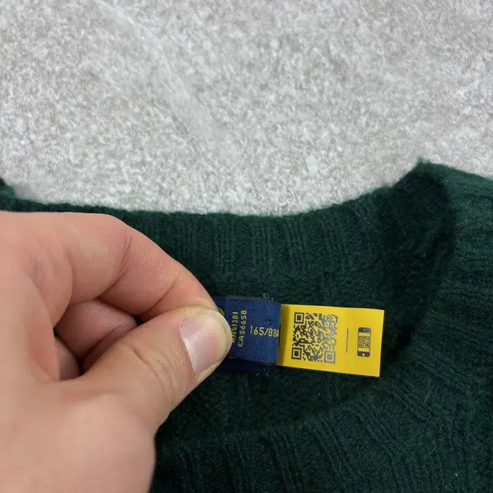 [SOLD OUT] 폴로 랄프로렌 울 캐시미어 그린 케이블 니트