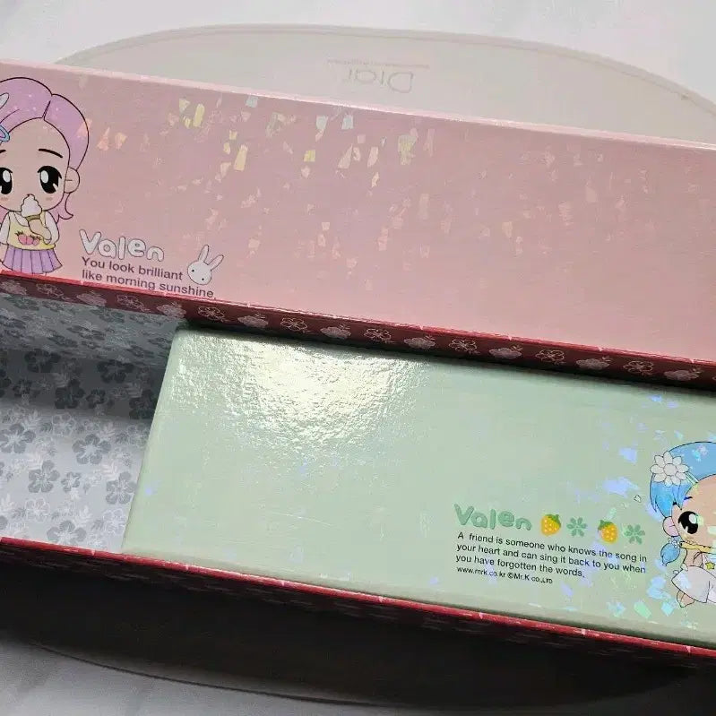 [BUNJANG] Mr. K Hologram Storage Box Set / 고전 mrk 엠알케이 지함 홀로그램 집게 문구보관 미스터케이 발렌