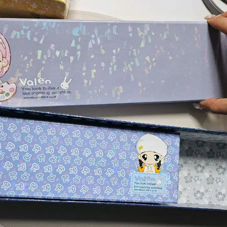 [BUNJANG] Mr. K Hologram Storage Box Set / 고전 mrk 엠알케이 지함 홀로그램 집게 문구보관 미스터케이 발렌