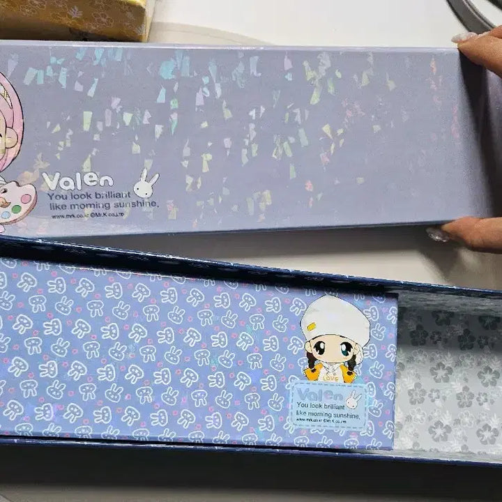 [BUNJANG] Mr. K Hologram Storage Box Set / 고전 mrk 엠알케이 지함 홀로그램 집게 문구보관 미스터케이 발렌