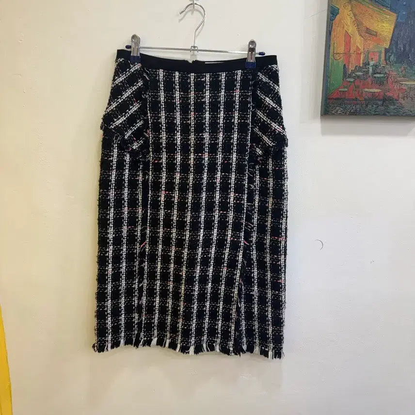 [BUNJANG] It Misha Tweed H-Line Midi Skirt / 잇미샤 트위드 H라인 미디 스커트/하객룩 출근룩