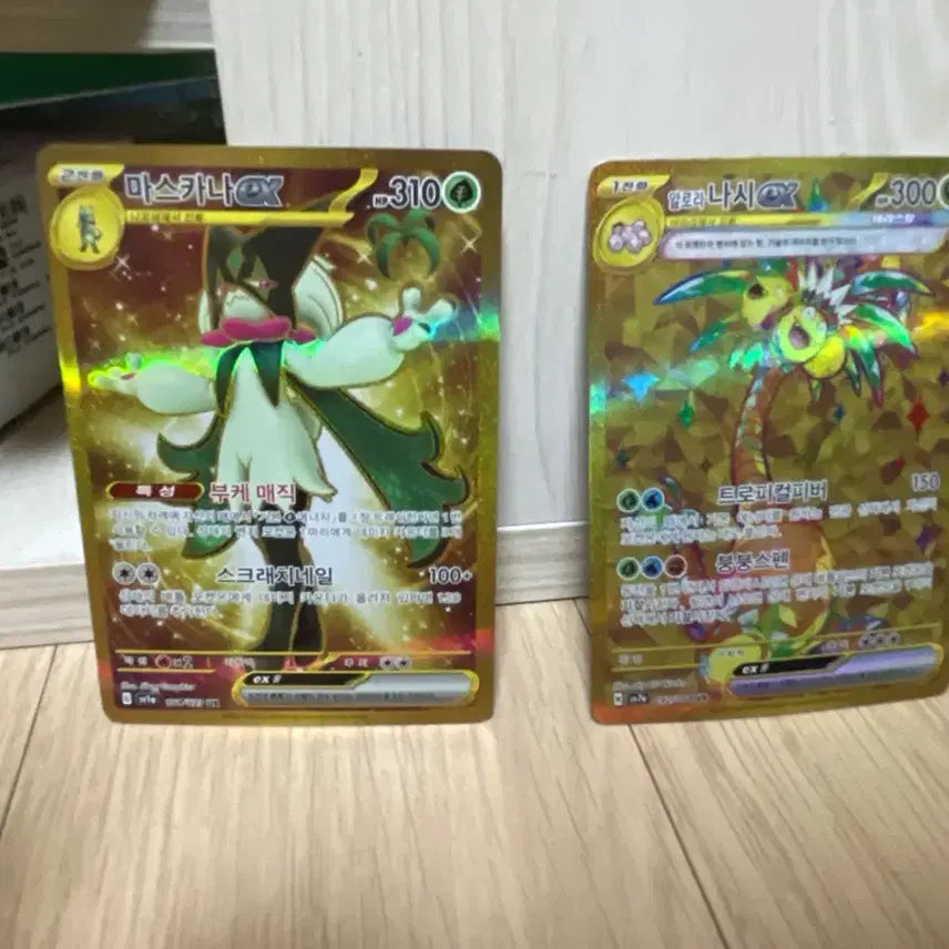 [BUNJANG] Pokemon Mascarada EX and Alora Ninetales EX Trading Cards / 포카