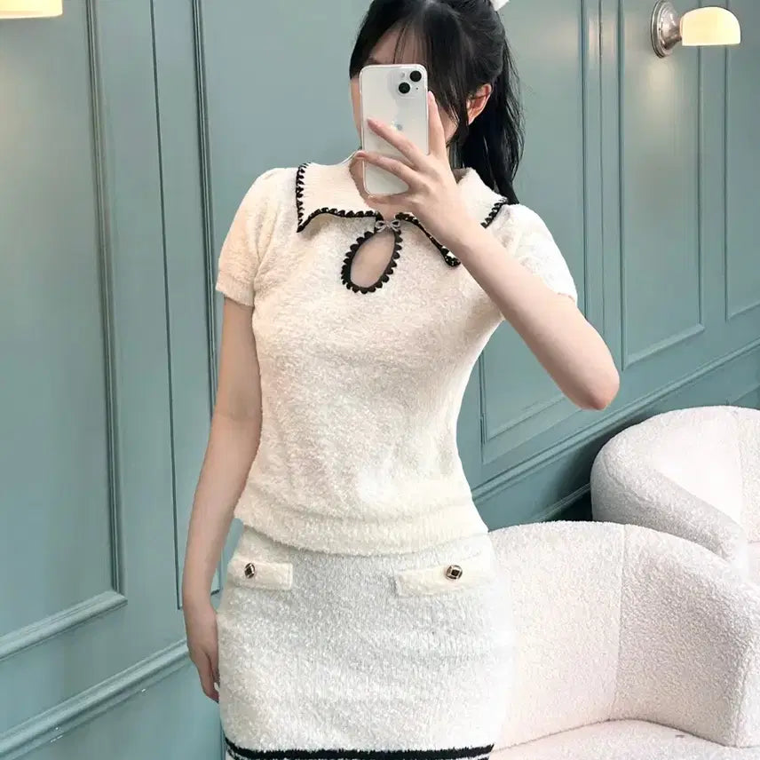 [BUNJANG] Bodeul Knit Two-Piece Set / 보들 니트 투피스