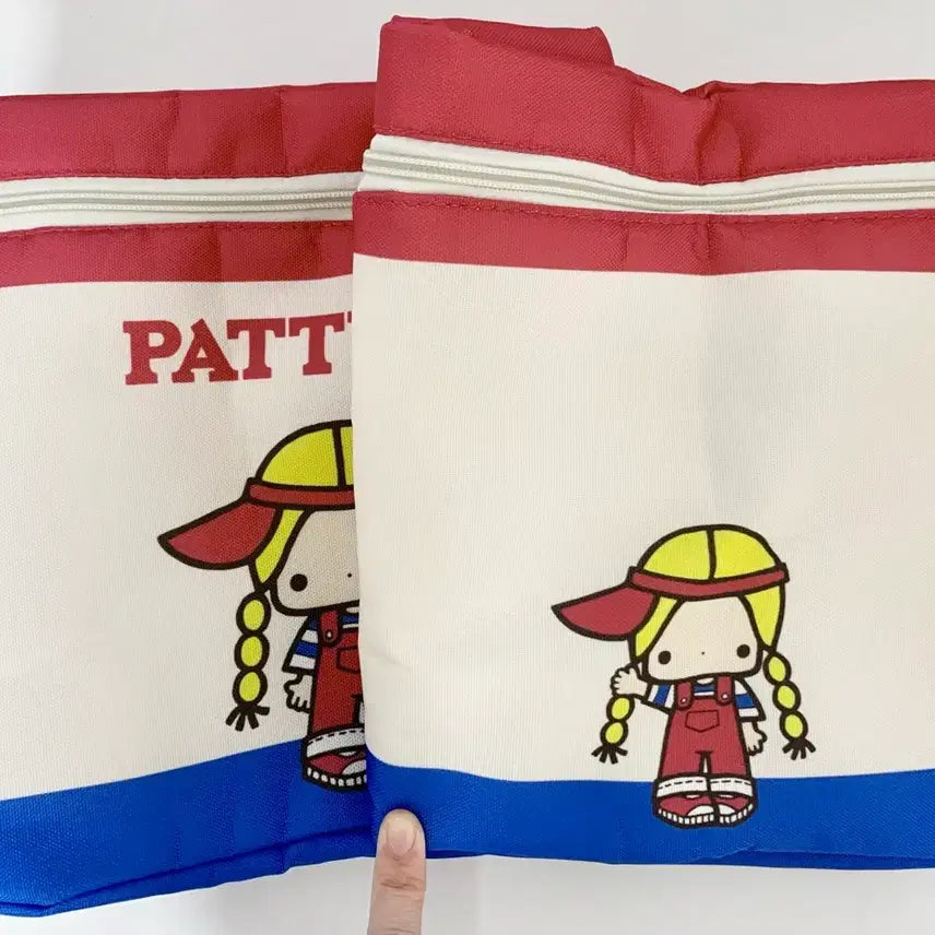 [BUNJANG] Sanrio Patty & Jimmy Sun Cap Storage Case / 산리오 패티앤지미 썬캡 지퍼형 수납 케이스 리빙박스(새상품)