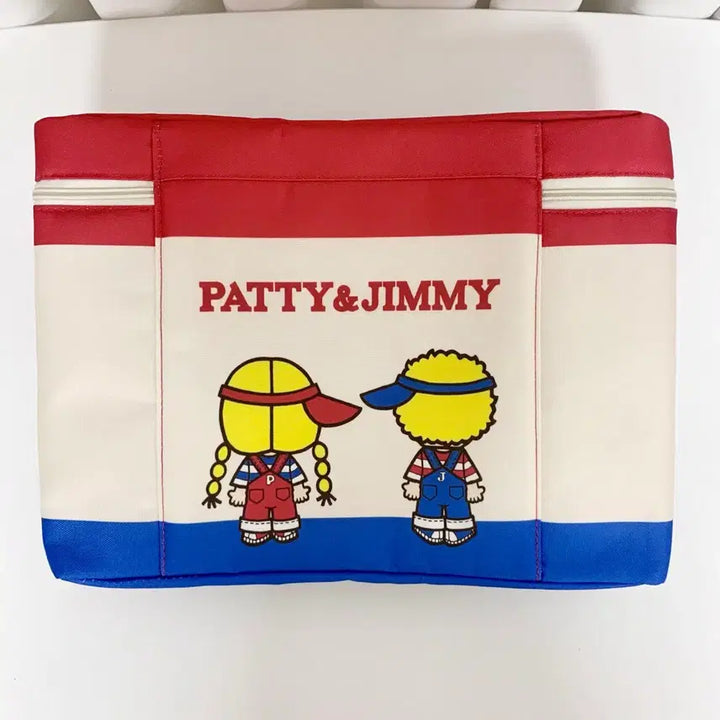 [BUNJANG] Sanrio Patty & Jimmy Sun Cap Storage Case / 산리오 패티앤지미 썬캡 지퍼형 수납 케이스 리빙박스(새상품)