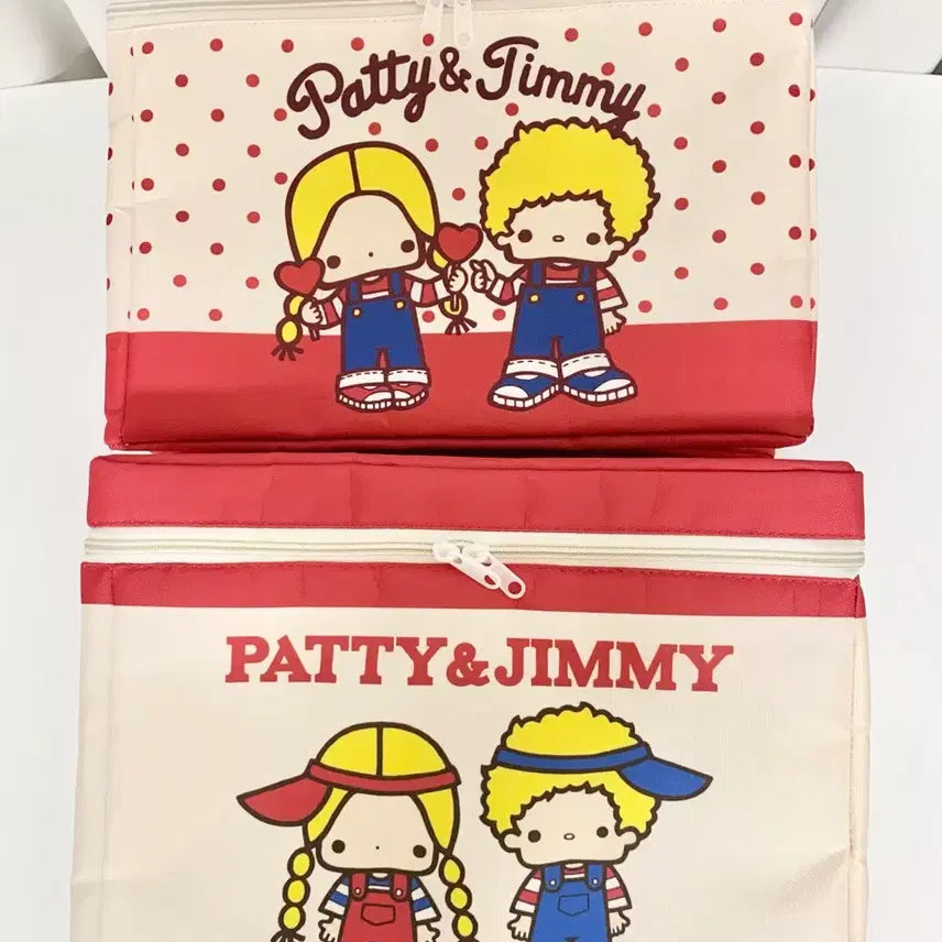 [BUNJANG] Sanrio Patty & Jimmy Sun Cap Storage Case / 산리오 패티앤지미 썬캡 지퍼형 수납 케이스 리빙박스(새상품)