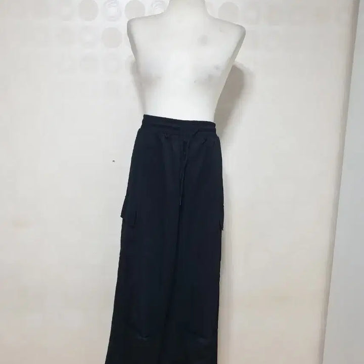 [BUNJANG] Generic 88 Black Cargo Pants / 통바지88/밴딩바지88/카고바지88