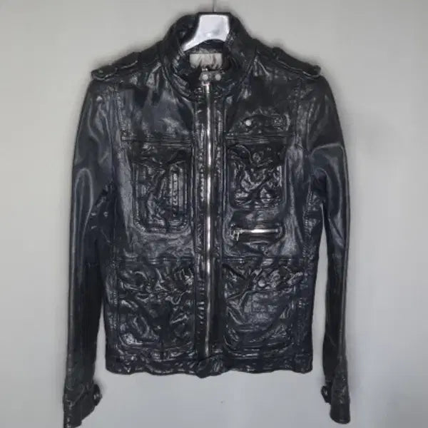 [BUNJANG] T.I For Men Leather Rider Jacket / 티아이포맨/남성95/양가죽레더라이더자켓점퍼/달순구제159