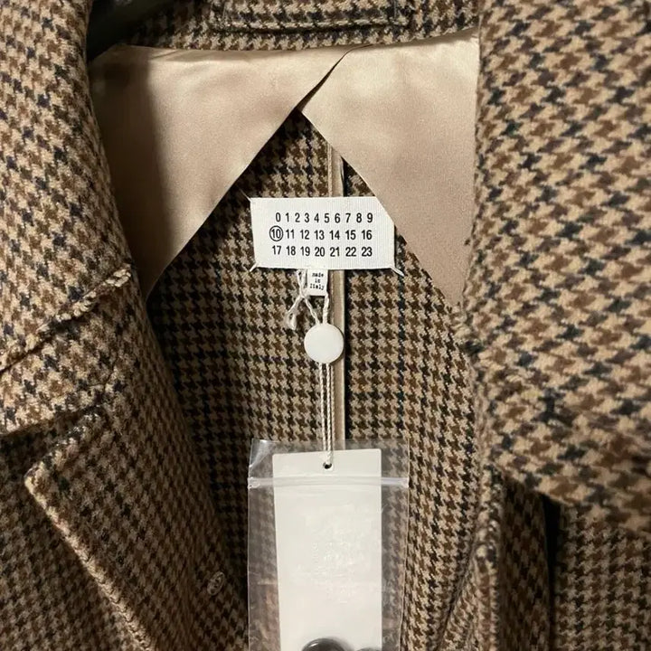 [BUNJANG] Maison Margiela Houndstooth Check Coat / 마르지엘라 하운드투스 체크 코트