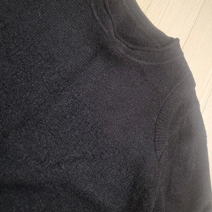 [BUNJANG] Black Point Knit Top & PAT Wool Check Slacks Bundle Set / 검정포인트 니트 PAT 울 체크 슬랙스 일괄