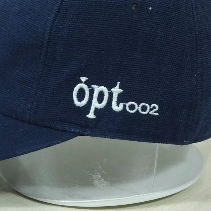[BUNJANG] OPT Embroidered Logo Cap Navy Retro Vintage / 90s OPT 옥트 자수 로고 캡모자 네이비 레트로 빈티지