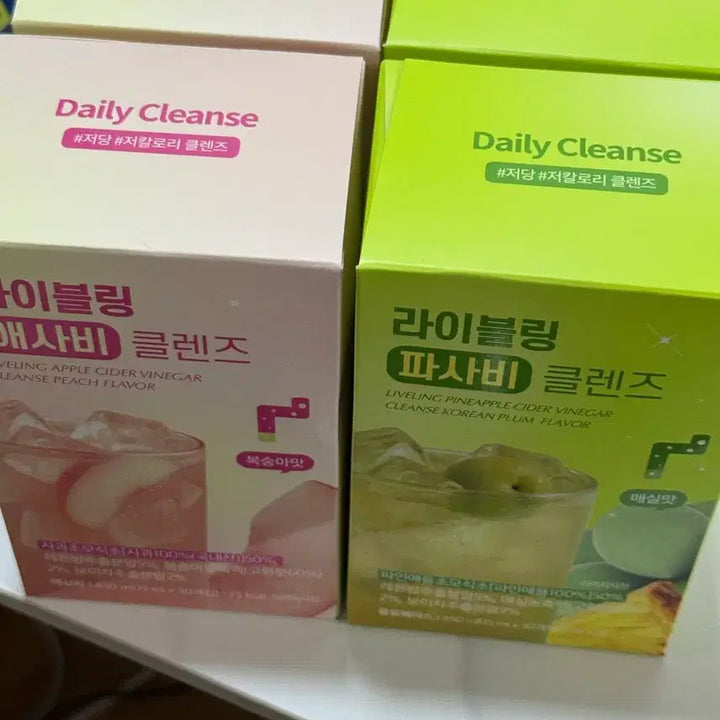 [BUNJANG] Livelean Peach and Plum Cleanse Bundle Set / 라이블링 애사비 파사비 클렌즈 복숭아 매실 묶음 으로 판매합니자