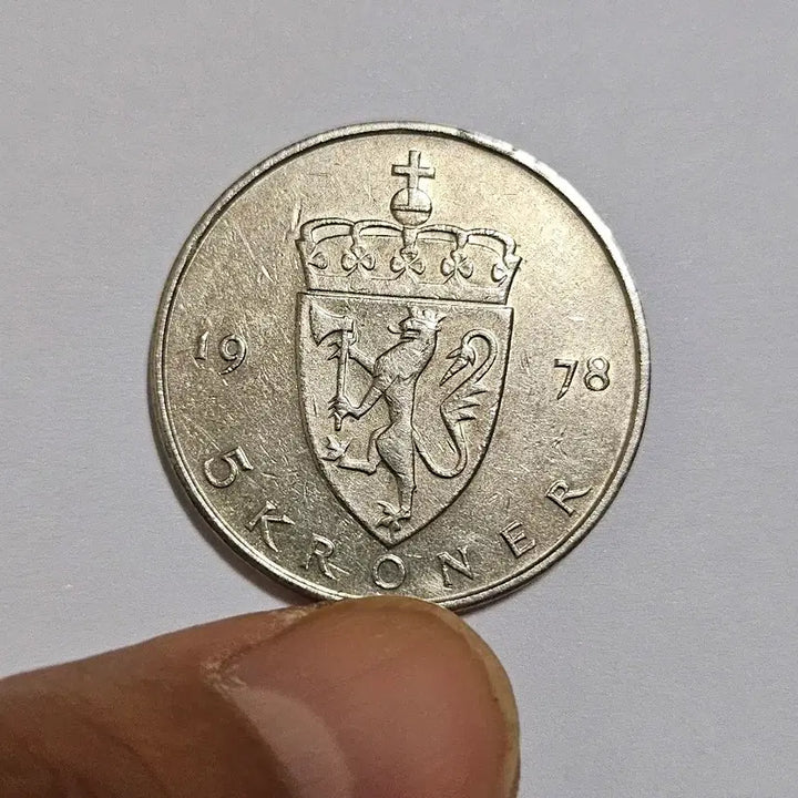 [BUNJANG] Norway 1978 5 Kroner Coin - Olaf V / 노르웨이 1978년 5크로네 올라프 5세 노르웨이 동전(외국주화)17