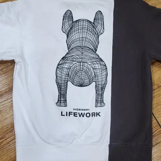 [BUNJANG] LIFEWORK Two-Tone Sweatshirt / 라이프워크 투톤 맨투맨
