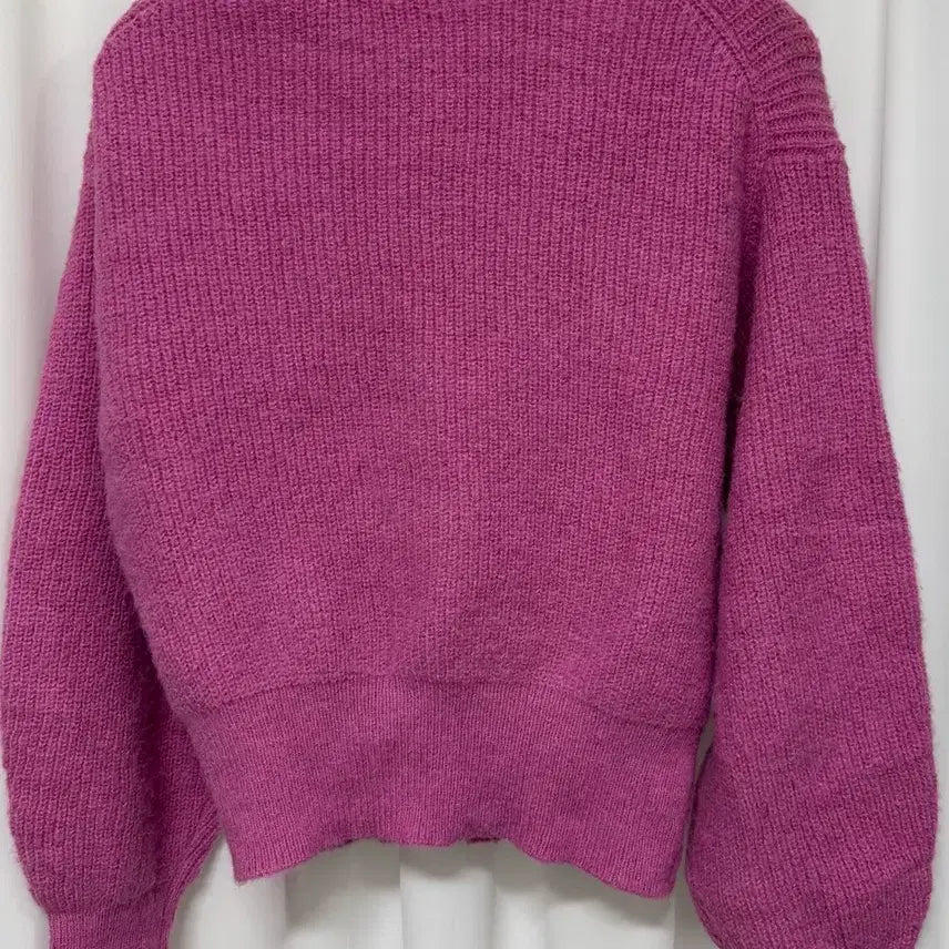 [BUNJANG] GU Pink Knit Sweater / GU 핑크색 니트 스웨터