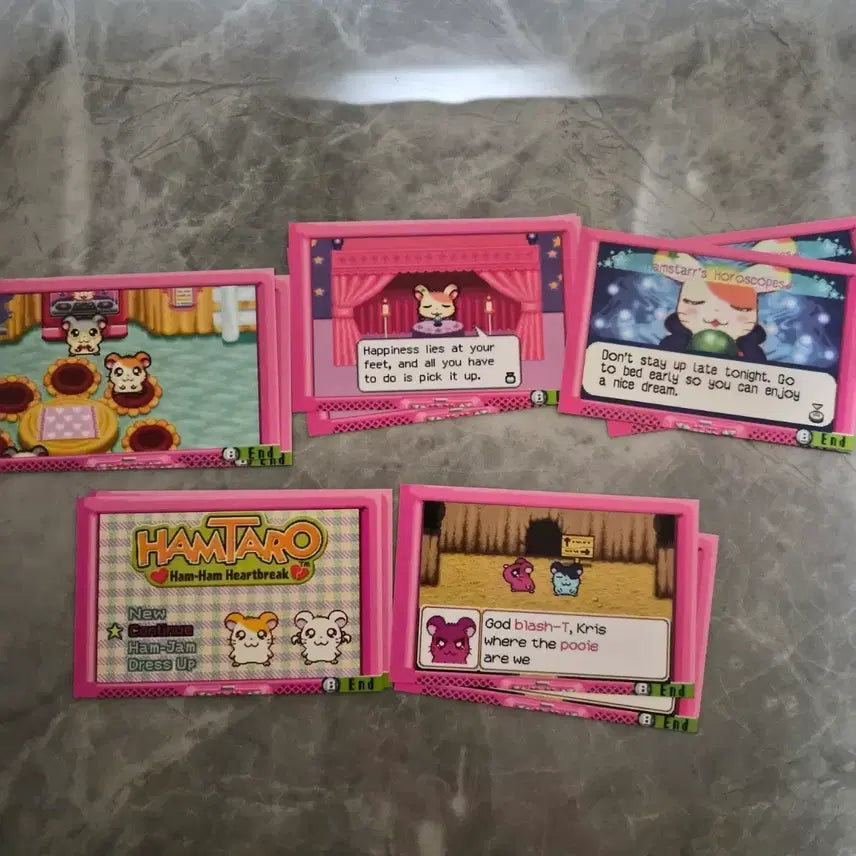 [BUNJANG] Hamster Card, Namecard, Sticker Set / 고전문구,카드명함,스티커(햄토리)