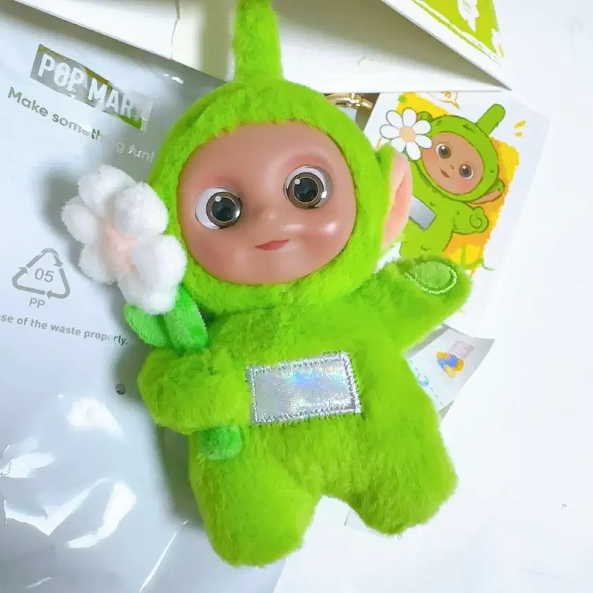 [BUNJANG] Popmart Teletubbies Goodbye Series Tobby Doll Keyring / 팝마트 텔레토비 안녕 시리즈 인형 키링 뚜비 꽃