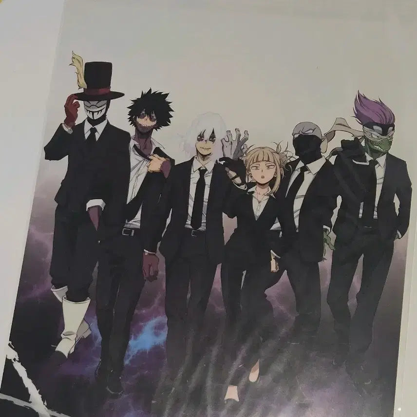 [BUNJANG] My Hero Academia Villain Suit Illustration Poster / 히로아카 정장 빌런 버전 일러스트 포스터